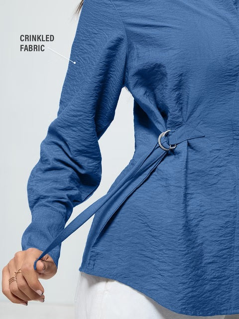 Buckle Shirt Cobalt Women Shirts