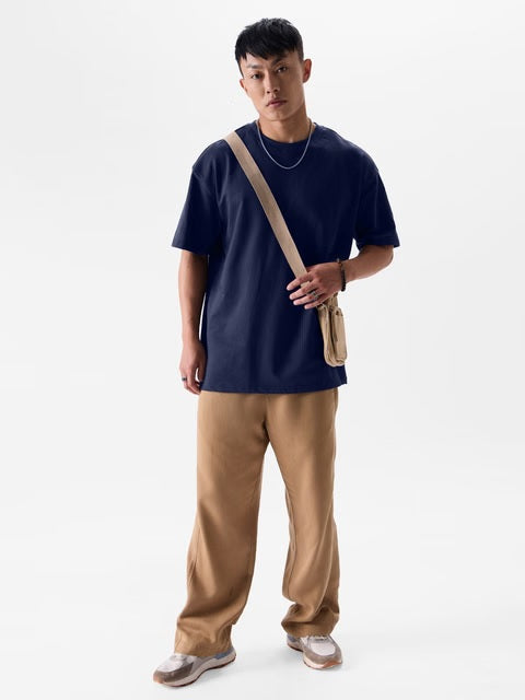 Solids Ultramarine Blue Oversized T-Shirts