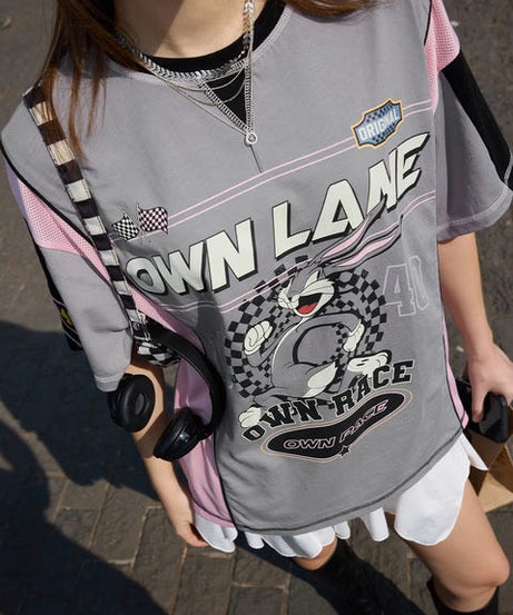 Bugs Bunny Own Lane Women Oversized T-Shirts