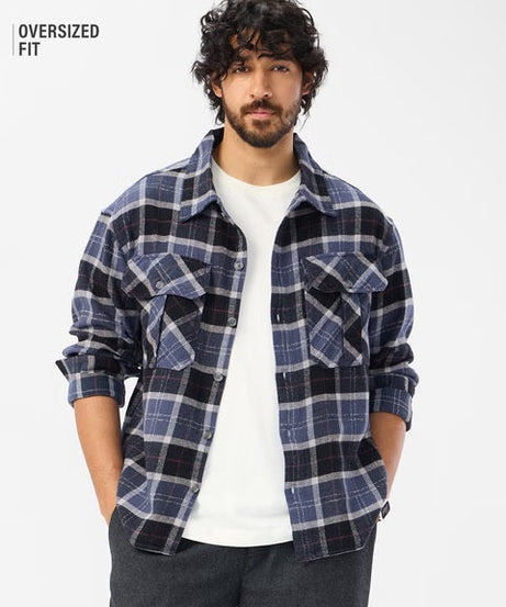 Plaid Eclipse Men Shackets
