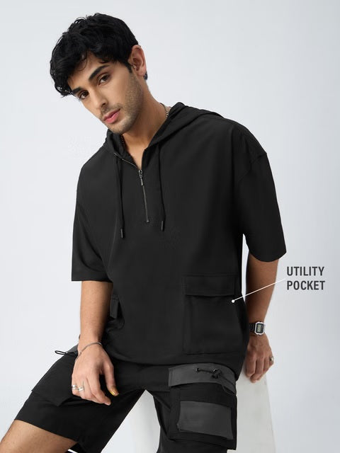 Hooded Black Hooded T-Shirts