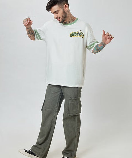 Peanuts Snoopy Sketch Oversized T-Shirts