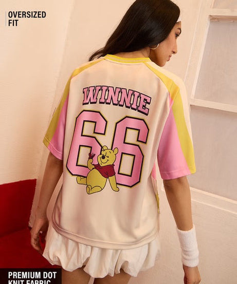Winnie The Pooh Bother-Free Women Oversized Jerseys