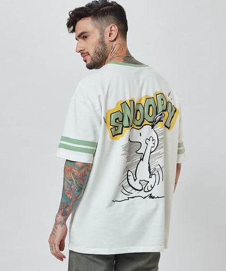 Peanuts Snoopy Sketch Oversized T-Shirts