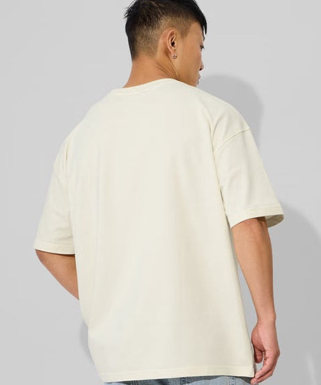 Solids Off White Oversized T-Shirts