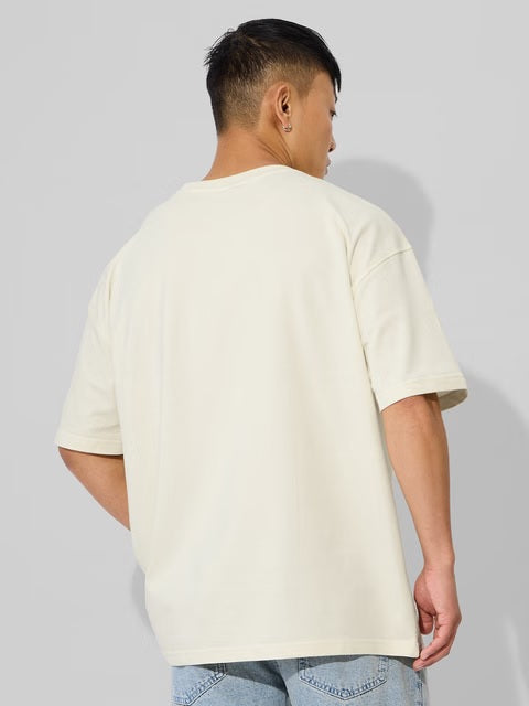 Solids Off White Oversized T-Shirts