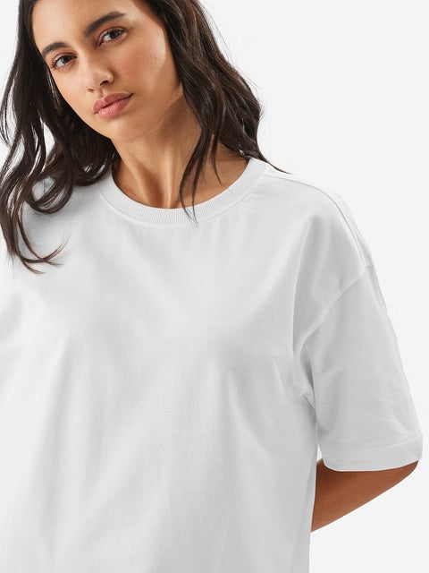 Solids White Boyfriend T-Shirts