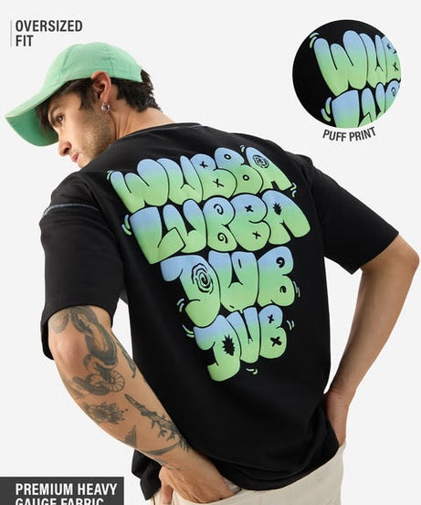 Rick & Morty Wubba Lubba Dub Dub Oversized T-Shirts