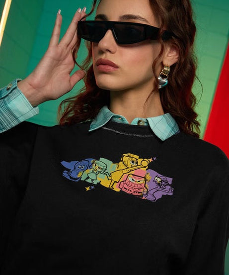 Inside Out Mixed Emotions Women Oversized T-Shirts