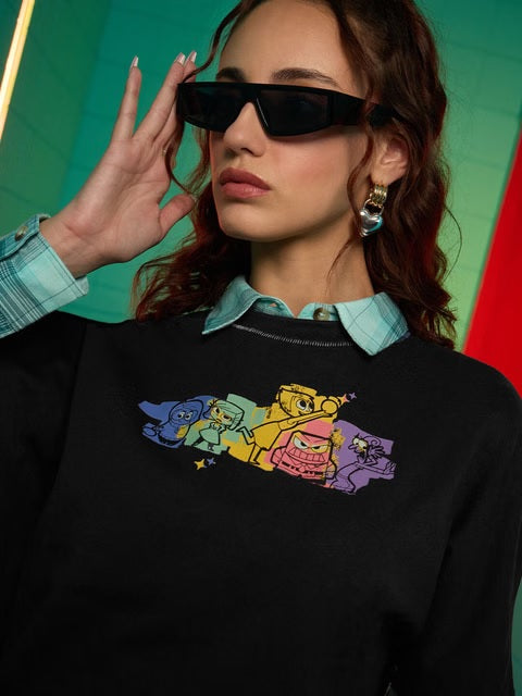 Inside Out Mixed Emotions Women Oversized T-Shirts