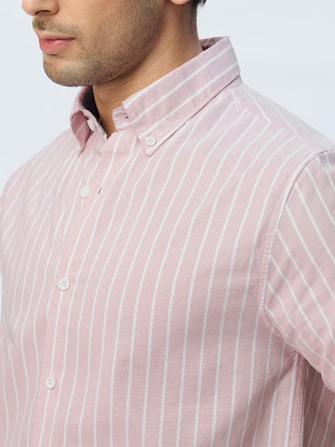 Oxford Stripes Pink Mirage Shirts