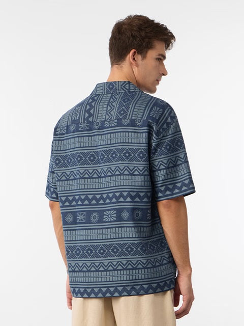 Jacquard Aztec Drift Oversized Shirts