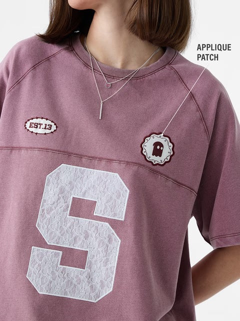 Pink Grunge Women Oversized T-Shirts