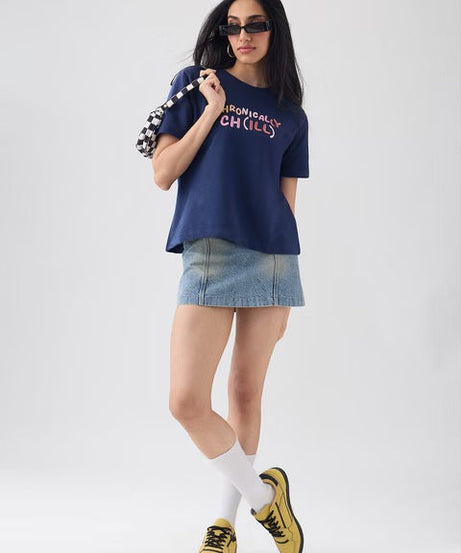 Chronically Chill Women Relaxed Fit T-Shirts