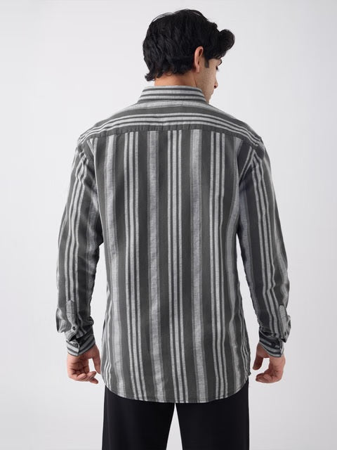 Stripes Horizon Cotton Linen Shirts