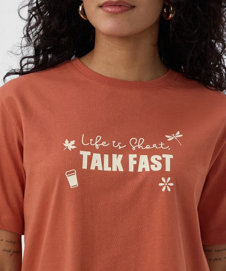 Gilmore Girls Talk Fast Women Relaxed Fit T-Shirts