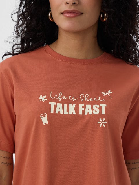 Gilmore Girls Talk Fast Women Relaxed Fit T-Shirts
