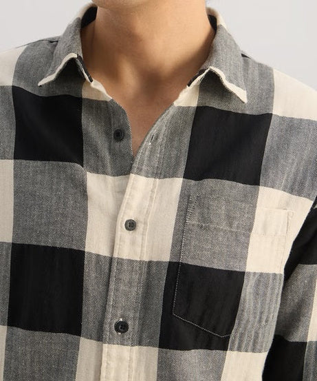 Cotton Linen Checks Echo Shirts