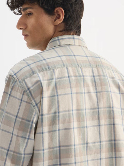 Checks Vision Cotton Linen Shirts