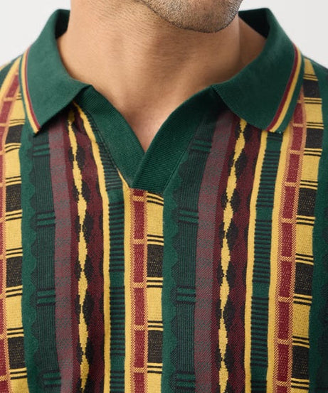 Jacquard Retro Threads Polos