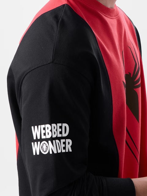 Spider-Man Radioactive Oversized Full Sleeve T-Shirts