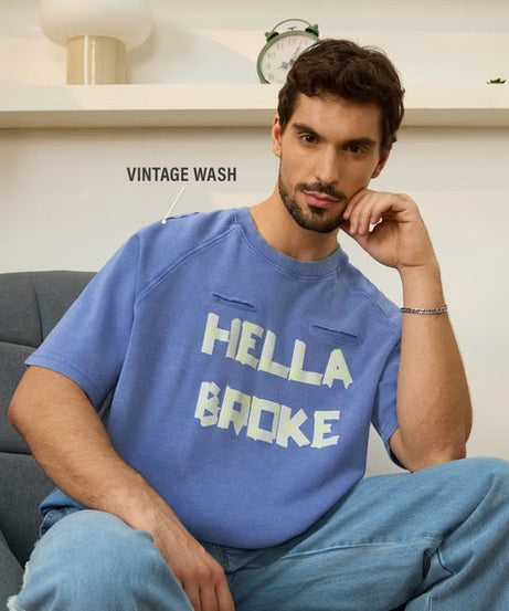 Hella Broke Super Oversized T-Shirts