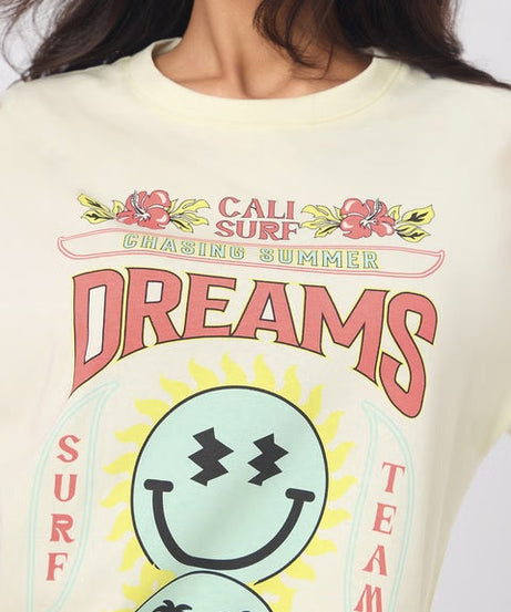 S W SMILEY Surf Dreams Women Oversized T-Shirts