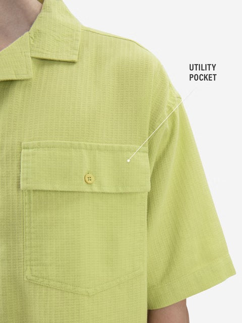Solids Lime Green Oversized Shirts