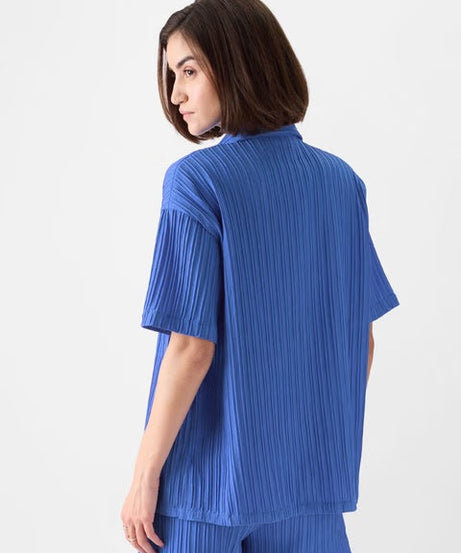 Solids Blue Jasper Women Boyfriend Shirts