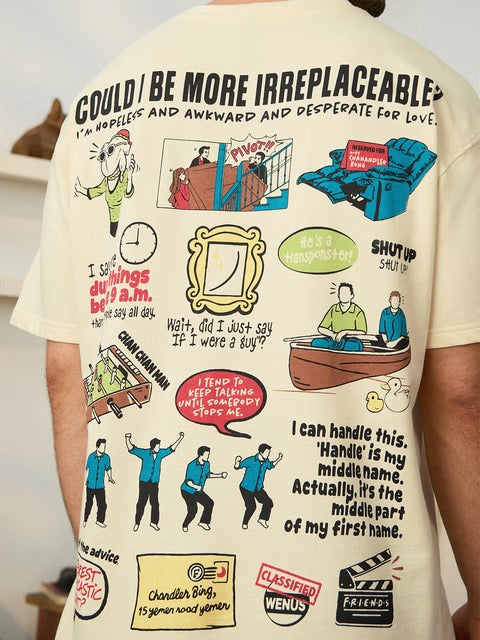 FRIENDS Chandler Bing Tribute Oversized T-Shirts