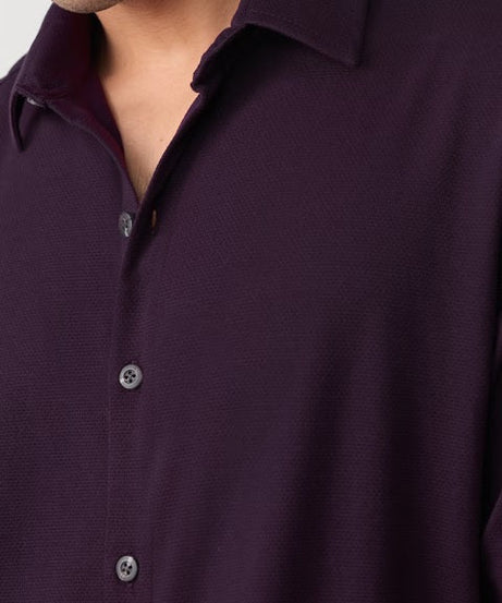 Mulberry Men Textured Shirts