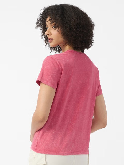 Solids Fuchsia Pink Women T-Shirts