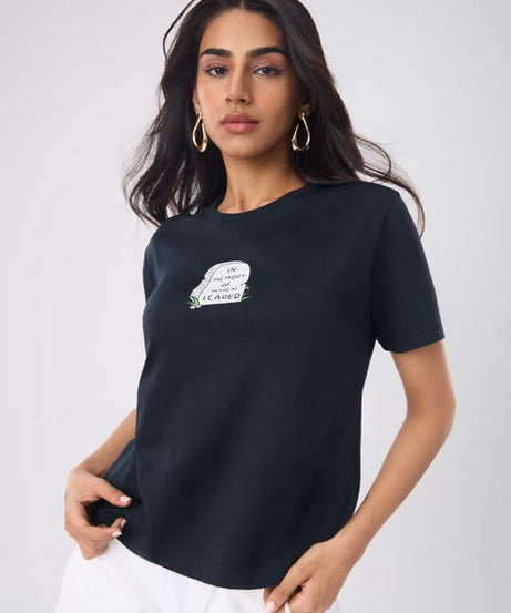 Casual Classics When I Cared Women Relaxed Fit T-Shirts