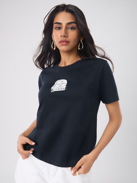 Casual Classics When I Cared Women Relaxed Fit T-Shirts