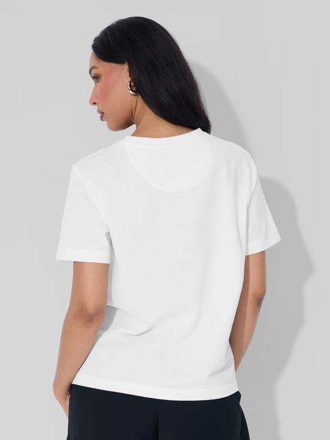 Textured Kung Fu Panda Peace Women Relaxed Fit T-Shirts