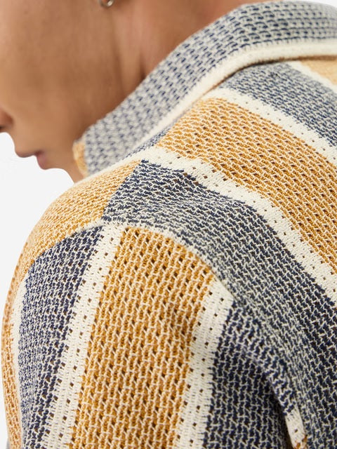 Stripes Firelight Men Textured Shirts