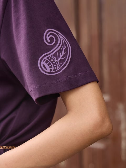 Desi Rebel Hustle Nari Women Relaxed Fit T-Shirts