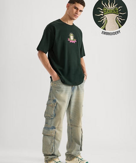 Zen Frog Oversized T-Shirts
