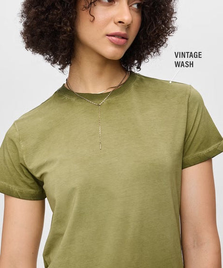 Solids Fern Green Women T-Shirts