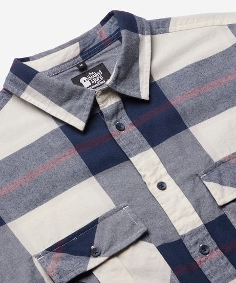 Plaid Blue Haze Men Utility Shirts