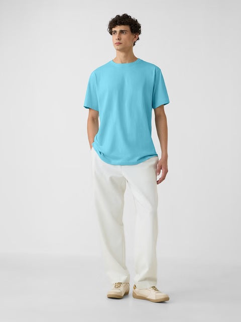 Solids Airy Blue T-Shirts