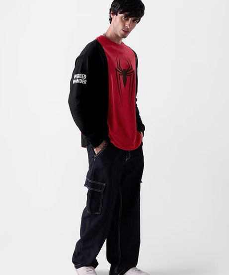 Spider-Man Radioactive Oversized Full Sleeve T-Shirts