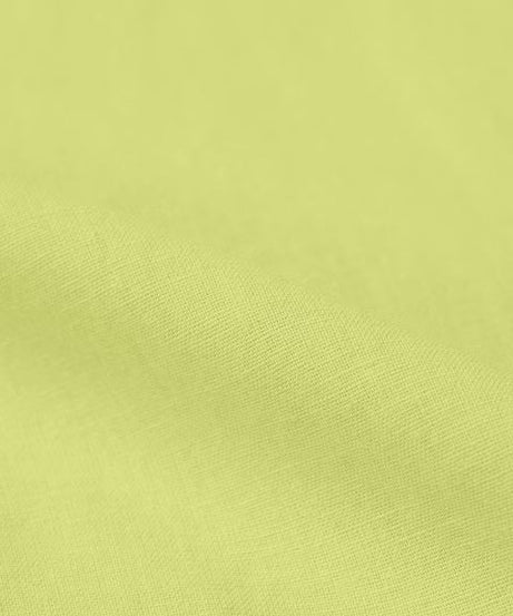 Cotton Linen Canary Green Women Boyfriend Shirts