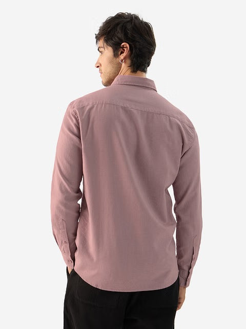 Soft Pink Cotton Linen Shirts