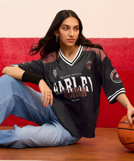 DC Harley Quinn Women Oversized Jerseys