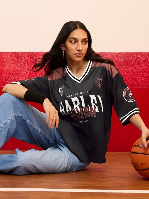 DC Harley Quinn Women Oversized Jerseys