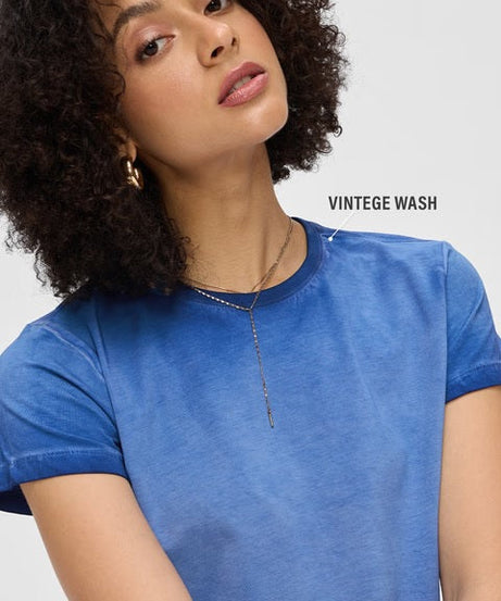 Solids Electric Blue Women T-Shirts