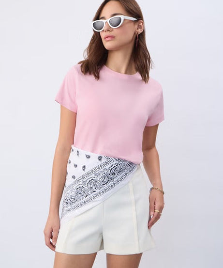 Regular Baby Pink Women T-Shirts
