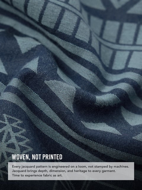 Jacquard Aztec Drift Oversized Shirts