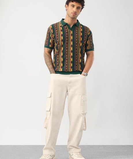Jacquard Retro Threads Polos